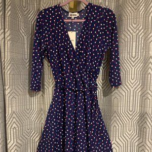 Leota faux wrap dress